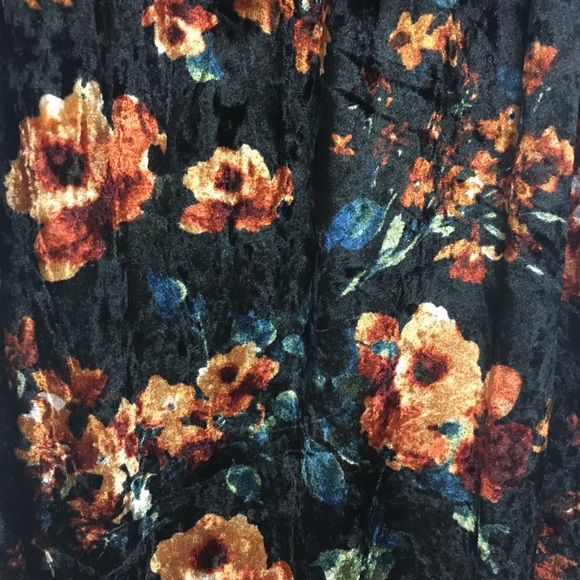 Velvet black and floral Cici LLR Medium - Picture 4 of 4
